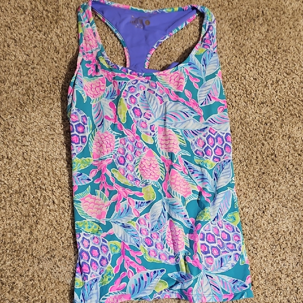 Lilly Pulitzer Purple & Pink Floral Bikini Bottom